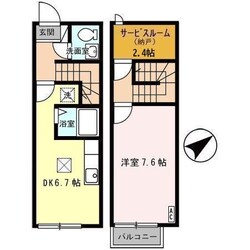 アバンティ江俣 Ⅰの物件間取画像